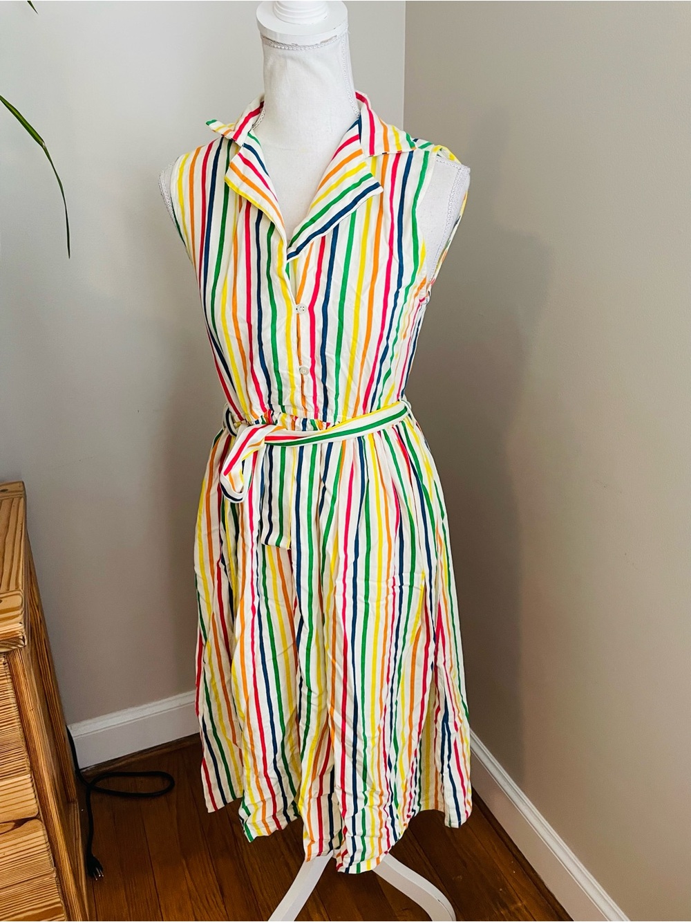 Compania Fantastica Eainbiw Striped Shirt Dress